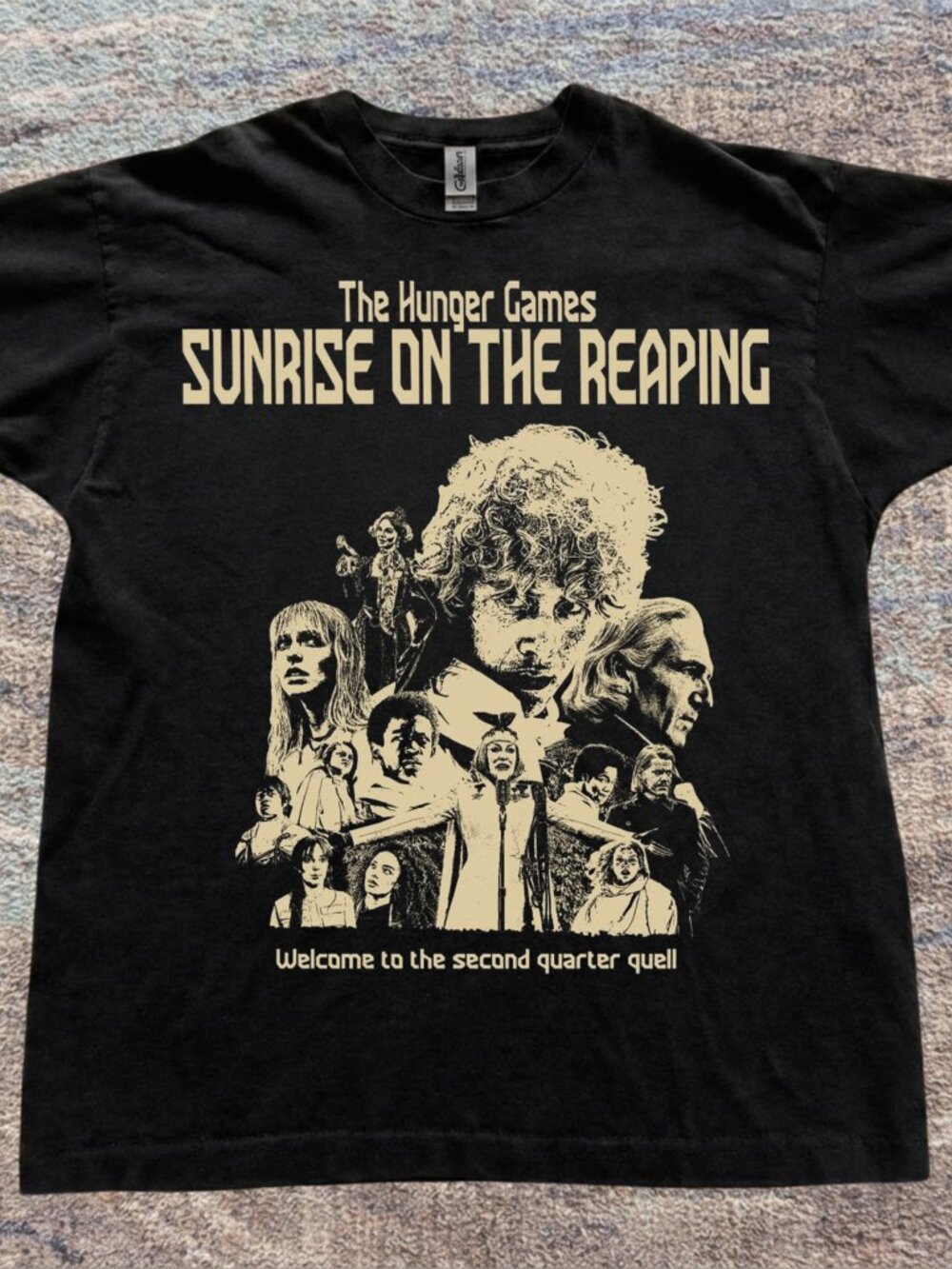 Gildan Black Hunger Games Second Quarter Quell Graphic Tee